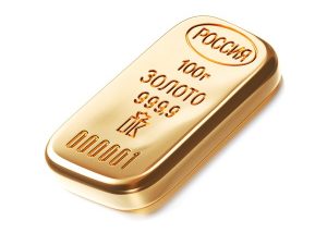 золотой слиток 100 грамм