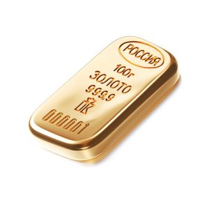 золотой слиток 100 грамм